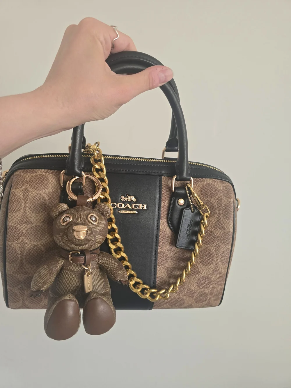 Coach Collectible Brown Teddy Bear Charm - NWOT